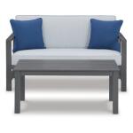 Fynnegan Outdoor Loveseat with Table (Set of 2) - Image 2