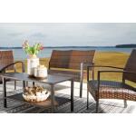 Zariyah Outdoor Love/Chairs/Table Set (Set of 4) - Image 17