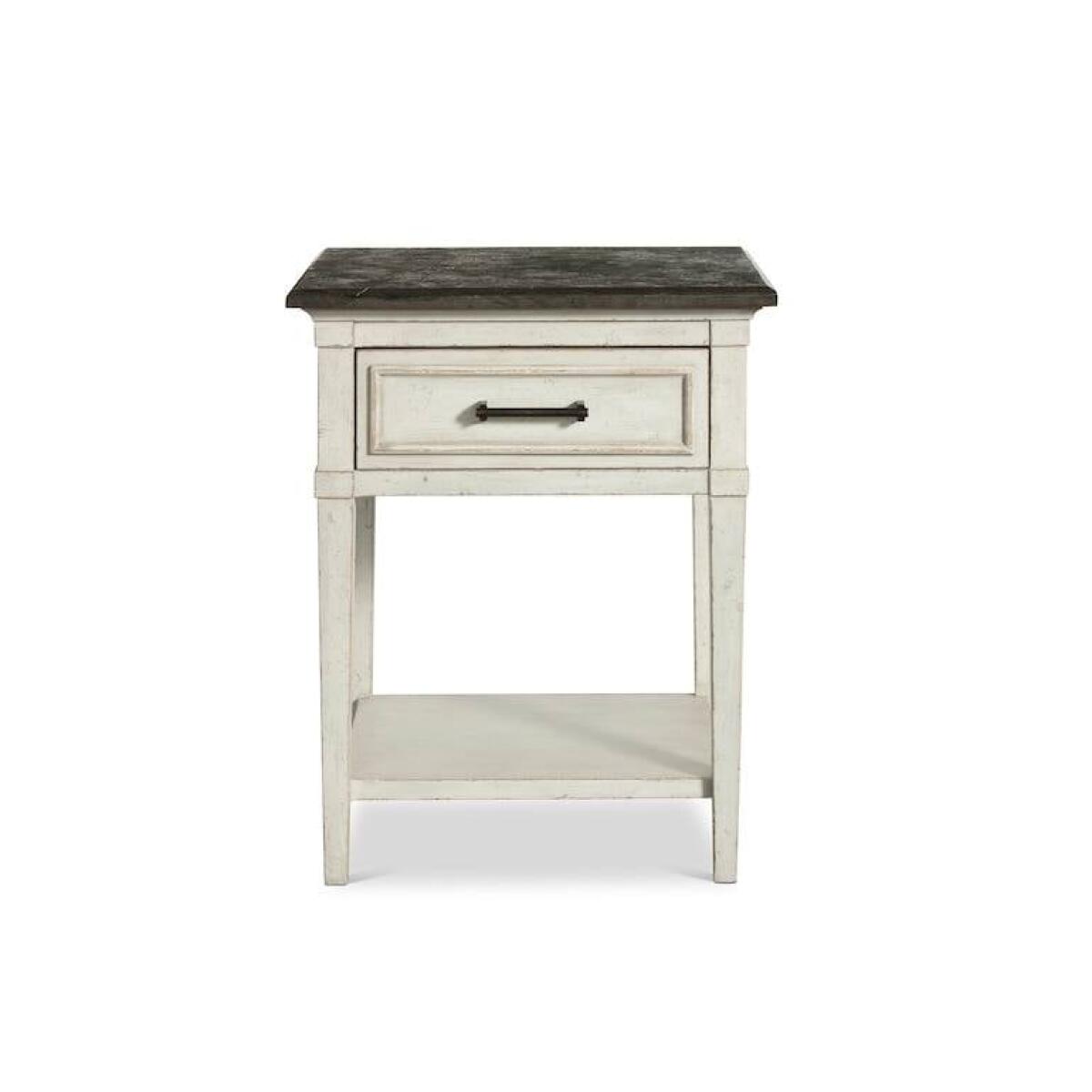 Bella Stone Top Bedside Table Bella Stone Top Bedside Table - Image 1