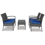 Alina Outdoor Love/Chairs/Table Set (Set of 4) - Image 4
