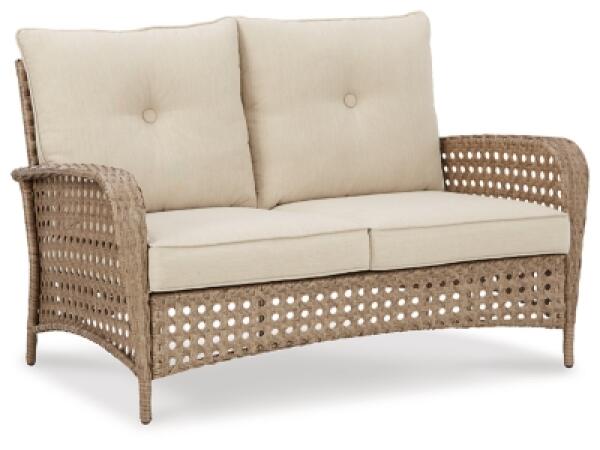 Braylee Outdoor Loveseat with Table (Set of 2) - Image 4