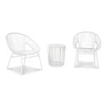 Mandarin Cape Outdoor Table and Chairs (Set of 3)
