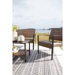 Zariyah Outdoor Love/Chairs/Table Set (Set of 4) - Image 18