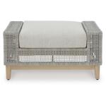 Seton Creek Outdoor Ottoman with Cushion - Image 4