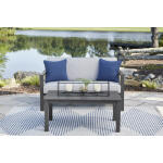 Fynnegan Outdoor Loveseat with Table (Set of 2)