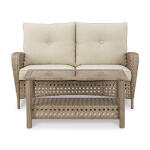 Braylee Outdoor Loveseat with Table (Set of 2)