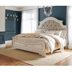 Realyn California King Upholstered Panel Bed