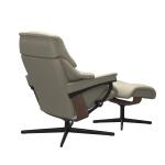 Stressless® Reno (L) Cross Base Recliner with Ottoman - Image 4