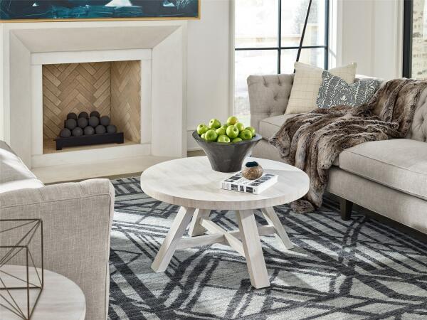 Modern Farmhouse Round Cocktail Table U011818 - Image 3