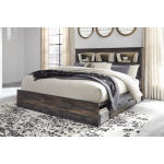 Drystan King Bookcase Bed with 2 Storage Drawers