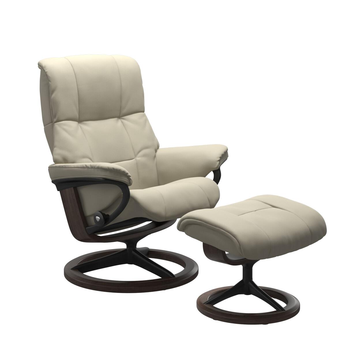 a32d6d5f0b8ee791c342a788842ef219 Stressless® Mayfair (S) Signature Base Recliner with Ottoman - Image 1