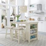 Brook Creek 5 Piece Counter Set - White