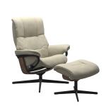 Stressless® Mayfair (S) Cross Base Recliner with Ottoman