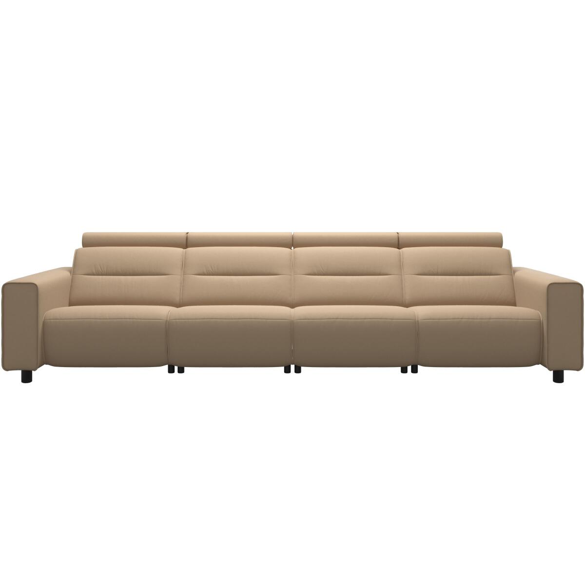 e6159fffbb8393f65ac7dc140a535c5f Stressless® Emily Wide arm 4 seater with 2 Power, PDDP - Image 1