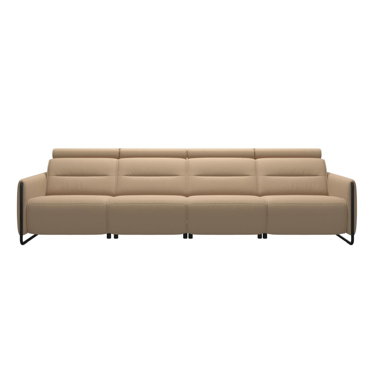 e842607effb9fc2f2f10d37fa0e742df Stressless® Emily Steel 4 seater with 2 Power PDDP - Image 1
