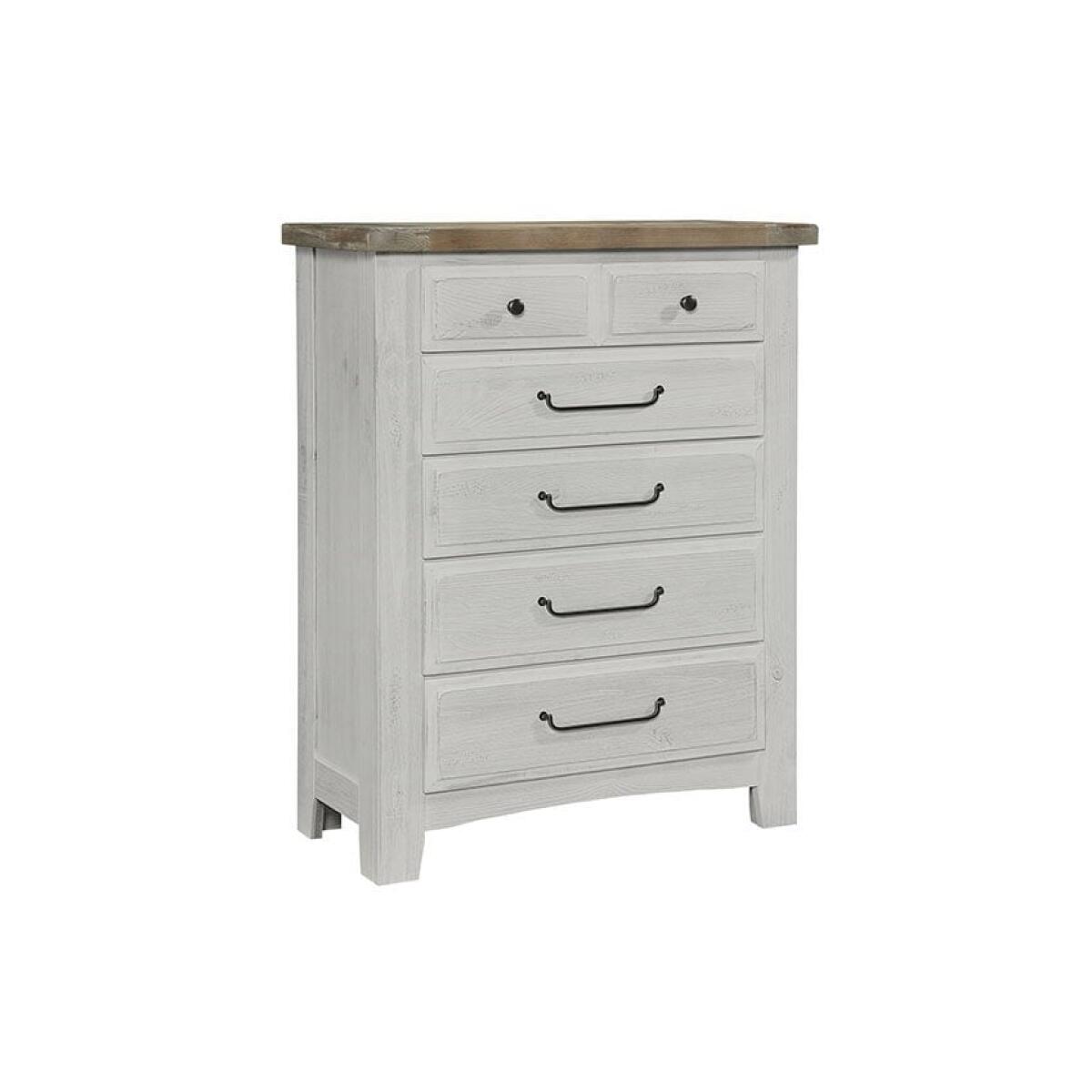 Sawmill 5-Drawer Storage Chest Alabaster 2-Tone Sawmill 5-Drawer Storage Chest Alabaster 2-Tone - Image 1