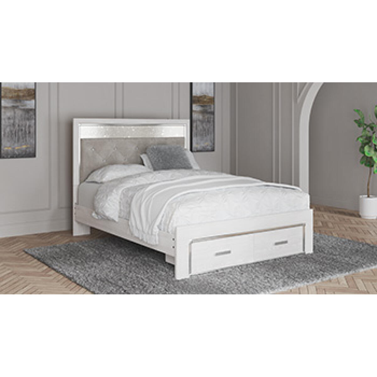 fe205578a843447329472091cf7e33d1 Altyra Queen Upholstered Storage Bed - Image 1