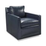 Clark Swivel Accent Chair Indigo