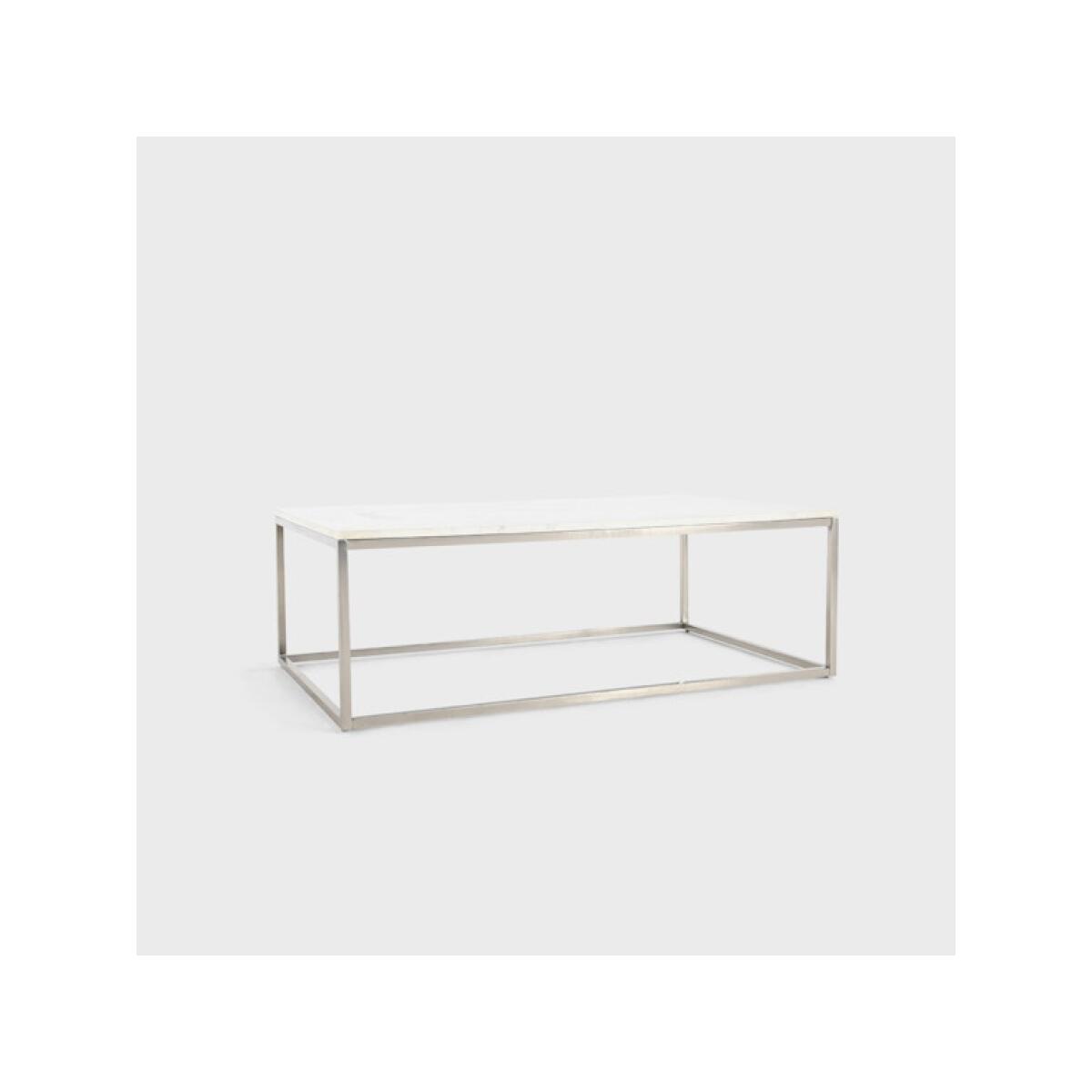 Natalie 48” Coffee Table White Natalie 48'' Coffee Table White - Image 1