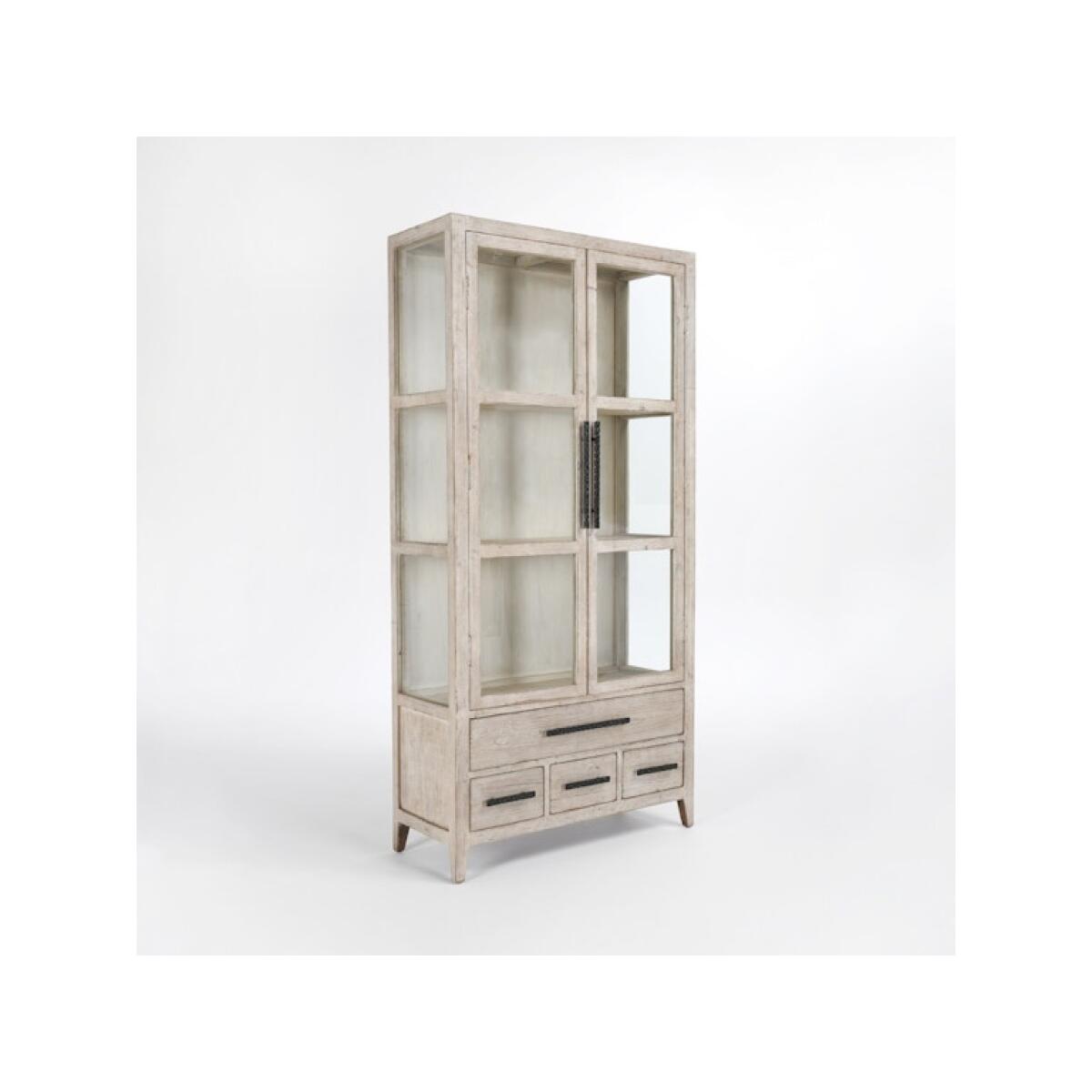 Simon Tall Cabinet Antique White Simon Tall Cabinet Antique White - Image 1