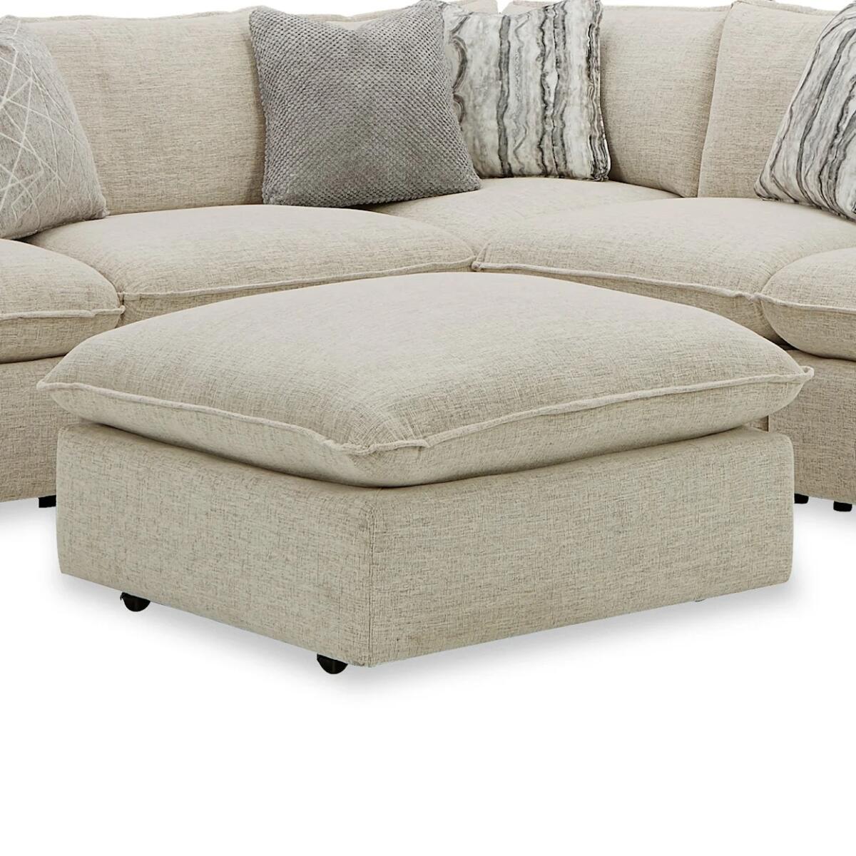 Ottoman with Casters Ottoman with Casters - Image 1