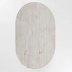 Maxwell Sunbleached Ivory 47'' Oval Dining Table - Image 3