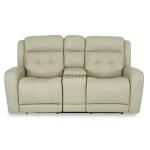 Grant Power Reclining Loveseat With Console & Power Headrest