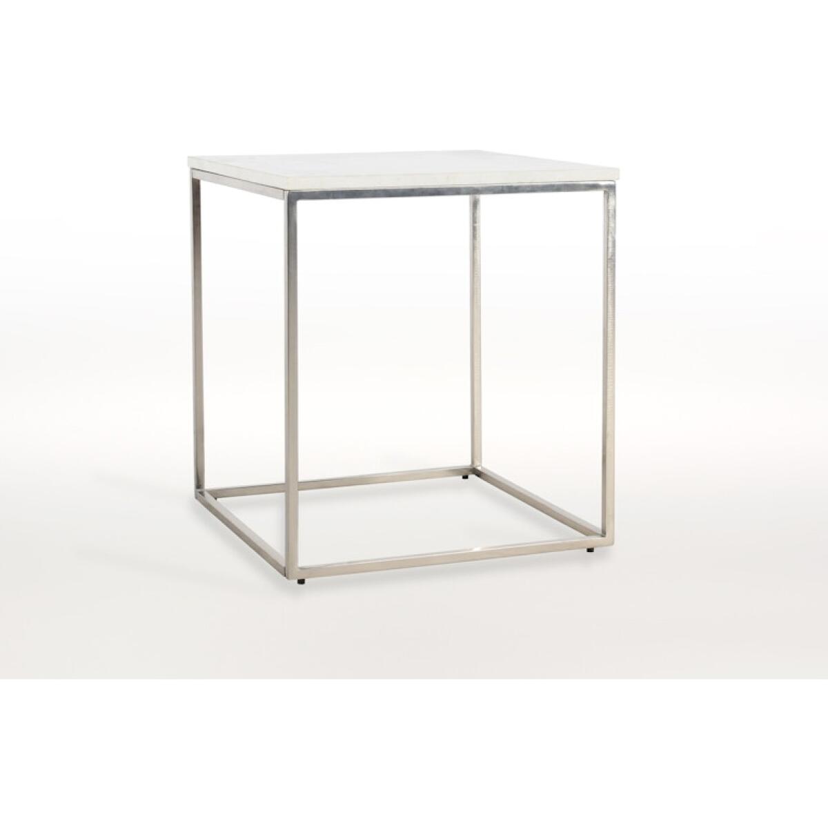 Natalie 20” Accent Table White Natalie 20'' Accent Table White - Image 1