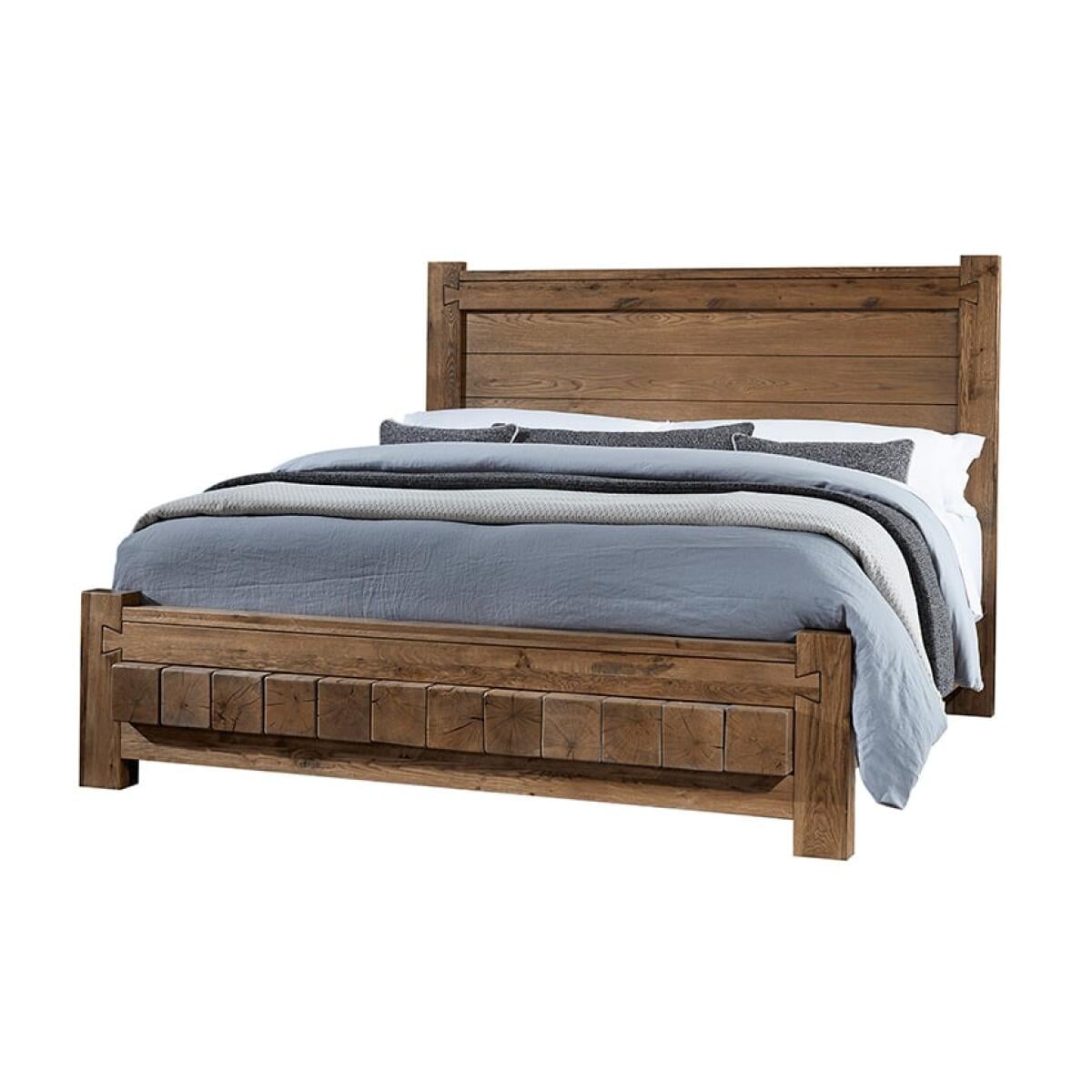 Dovetail King Poster Bed w/ 6×6 FB 752 Natural Dovetail King Poster Bed w/ 6x6 FB 752 Natural - Image 1