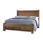 Dovetail King Poster Bed w/ 6x6 FB 752 Natural
