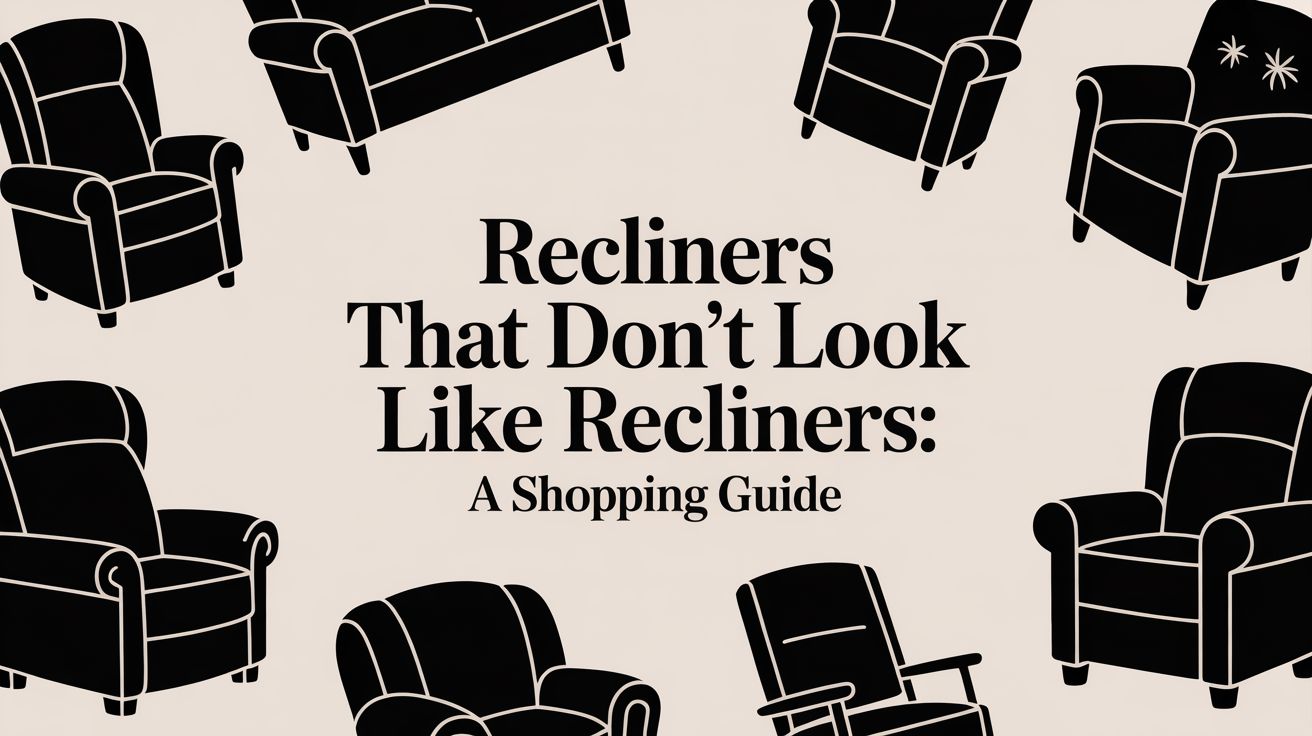 recliners that don t look like recliners chair icons