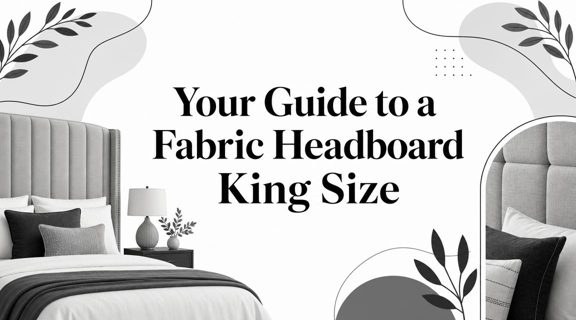 fabric headboard king size bedroom furniture