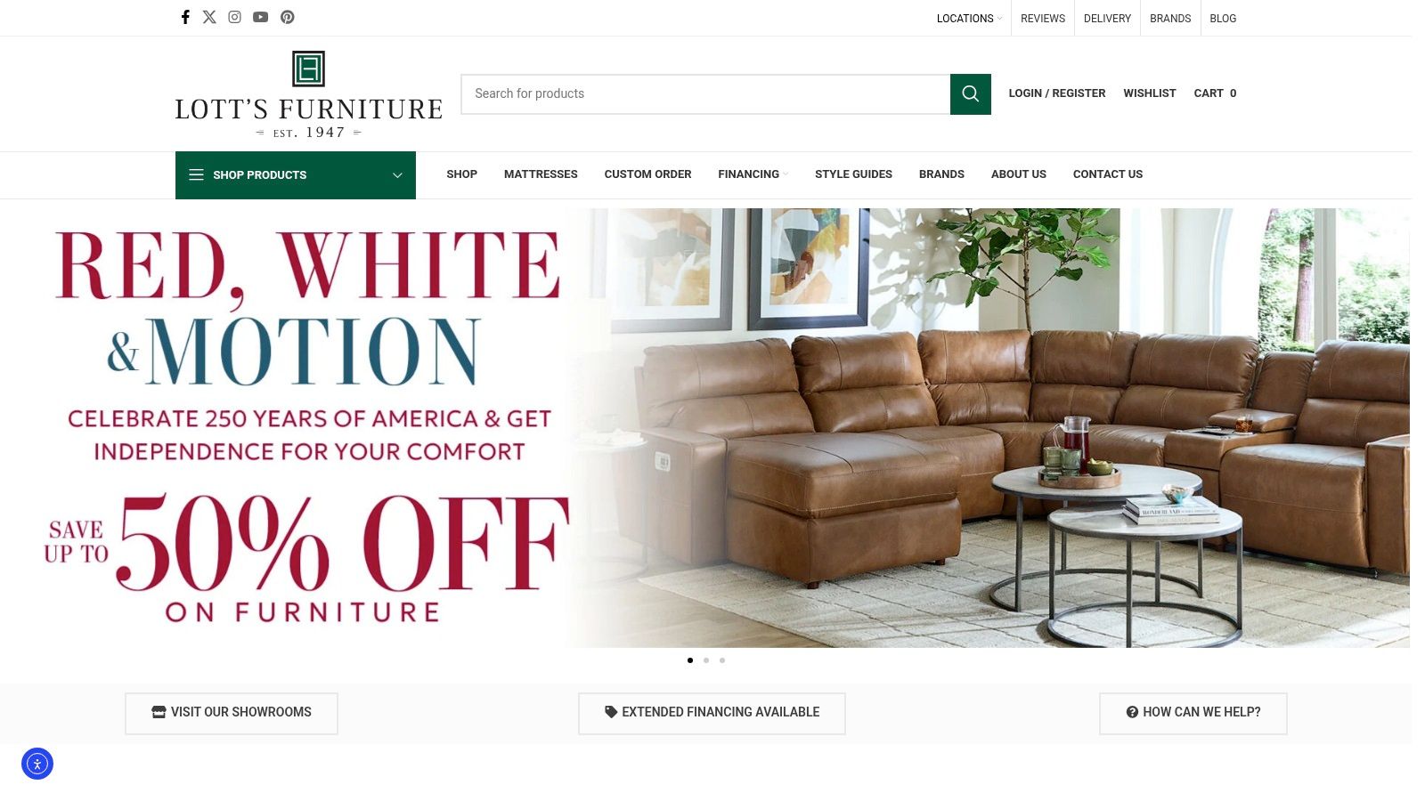 Screenshot from https://www.lottsfurniture.com