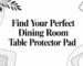 dining room table protector pad table decor