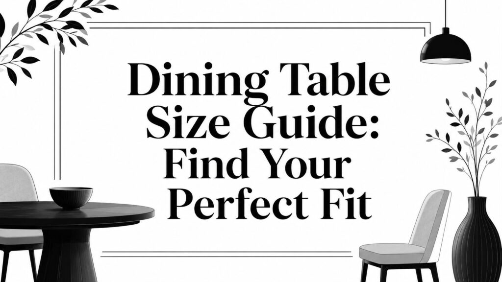 dining table size guide furniture guide