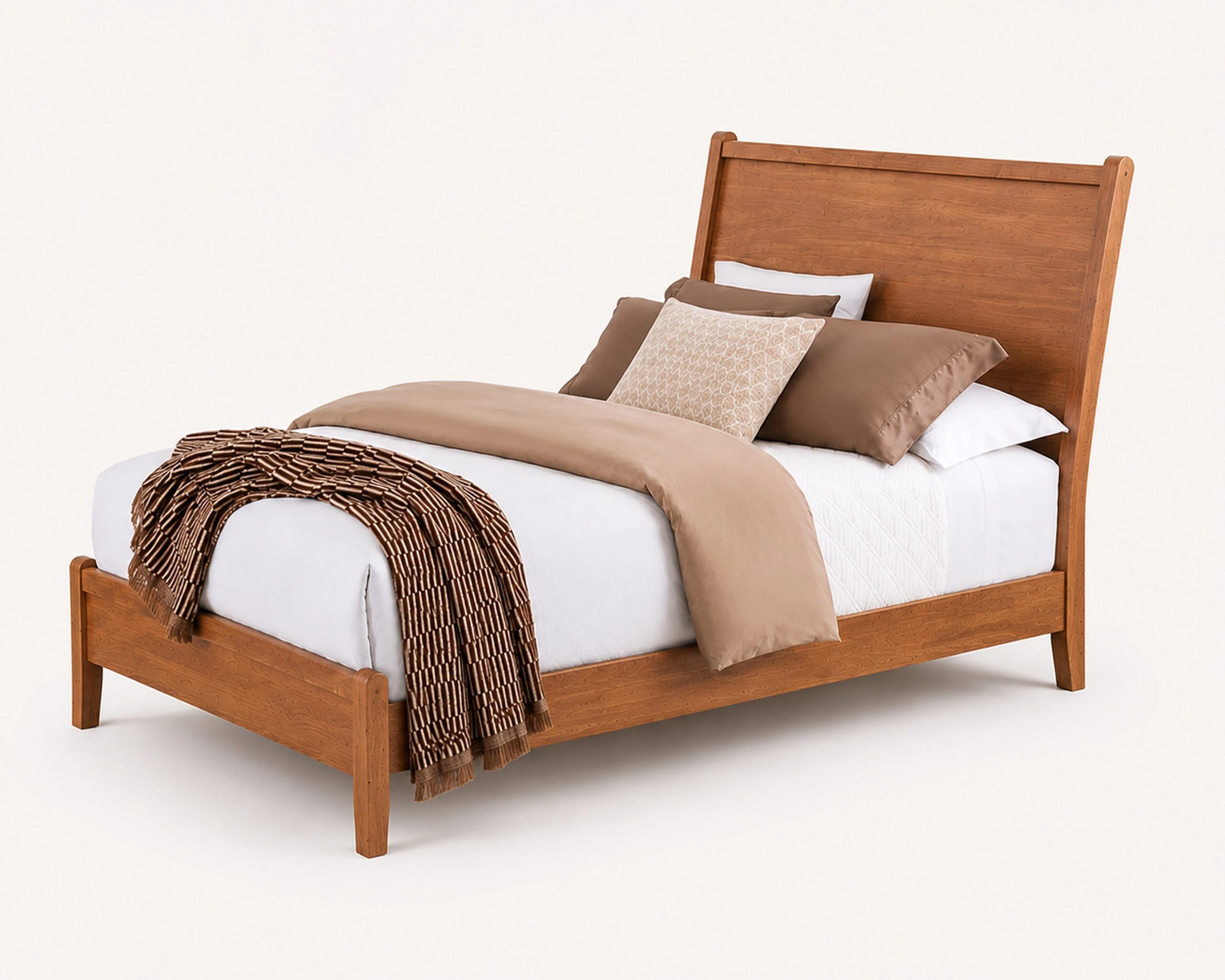 Queen Canted Sleigh Bed