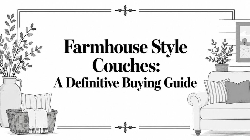farmhouse style couches illustration