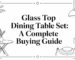 glass top dining table set dining table