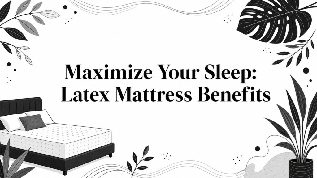 latex mattress benefits bed illustration
