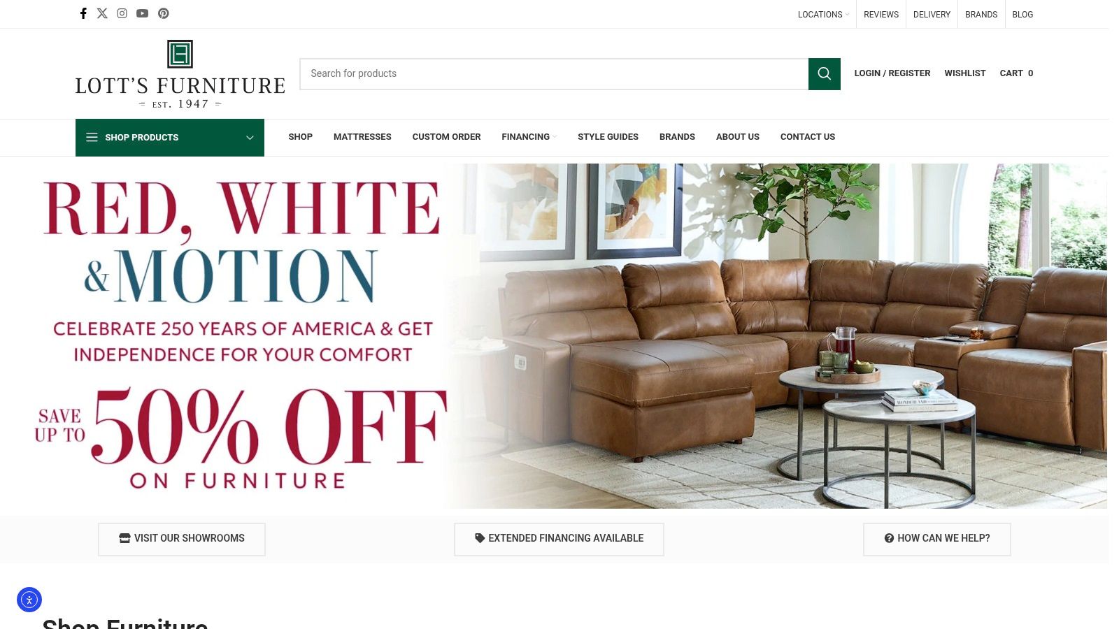Screenshot from https://www.lottsfurniture.com