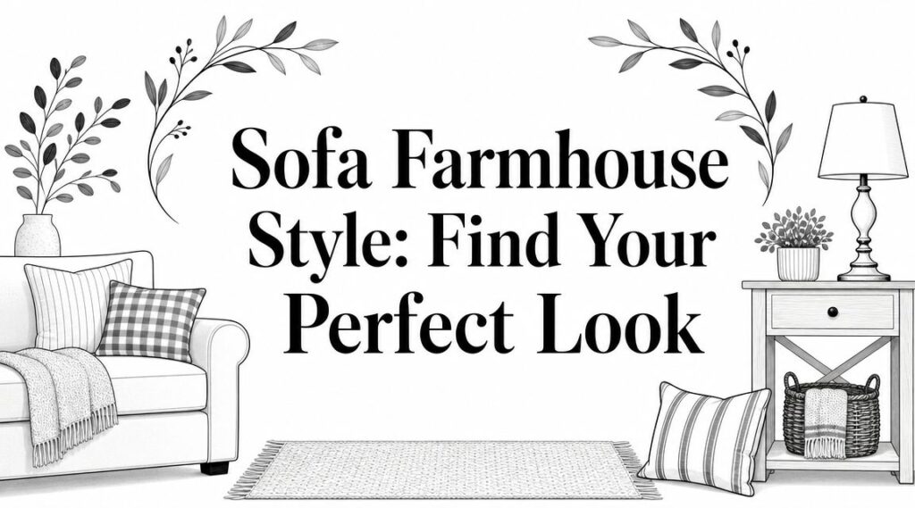 sofa farmhouse style interior decor
