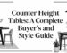 counter height tables dining sets