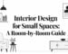 interior design for small spaces minimalist illustration